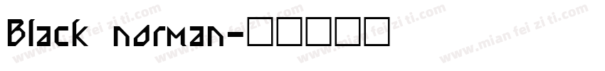 Black norman字体转换